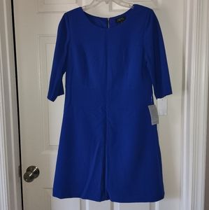 Tahari blue dress